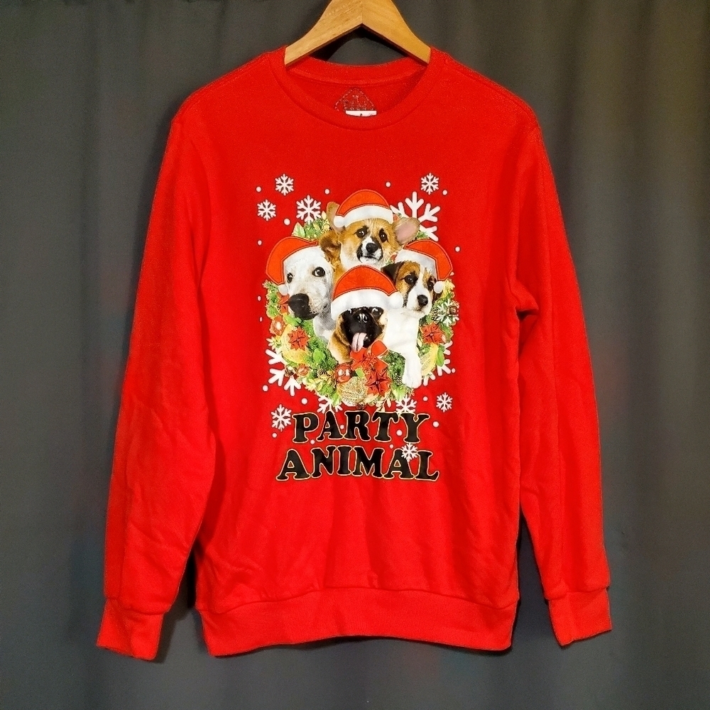 Party Animal Holiday Christmas Sweaters With Bells Size Medium NWT